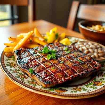 Honduran Plato Típico - Grilled Beef Steak Recipe